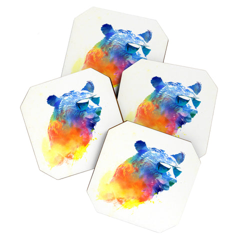 Robert Farkas Sunny bear Coaster Set