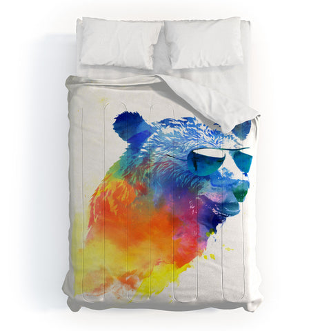Robert Farkas Sunny bear Comforter