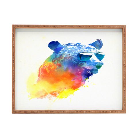 Robert Farkas Sunny bear Rectangular Tray