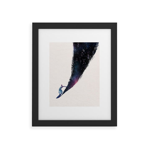Robert Farkas Surfing In The Universe Framed Art Print