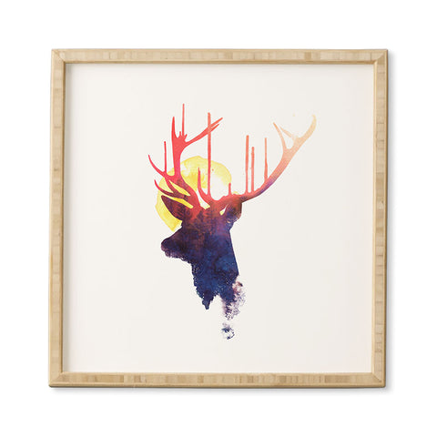 Robert Farkas The burning sun Framed Wall Art