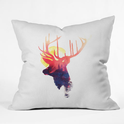 Robert Farkas The burning sun 2 Outdoor Throw Pillow