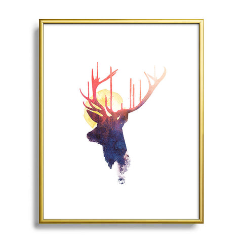 Robert Farkas The burning sun Metal Framed Art Print