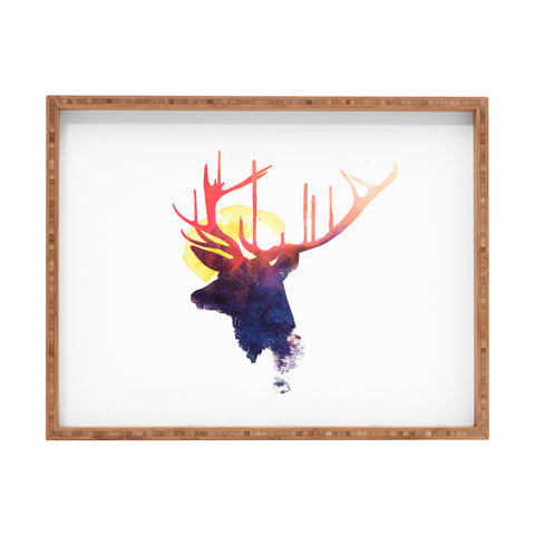 Robert Farkas The burning sun Rectangular Tray