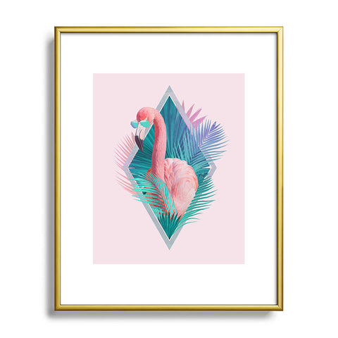 Robert Farkas The Flamingo from Vegas Metal Framed Art Print