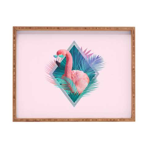 Robert Farkas The Flamingo from Vegas Rectangular Tray