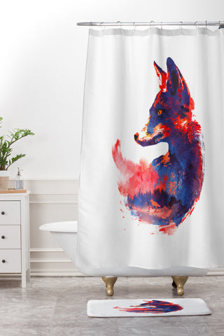 Robert Farkas The future is bright Shower Curtain And Mat