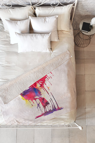 Robert Farkas The great emerge Fleece Throw Blanket