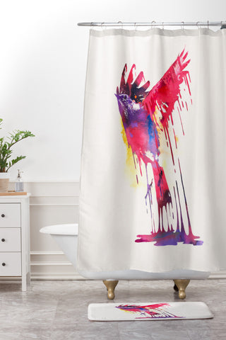 Robert Farkas The great emerge Shower Curtain And Mat