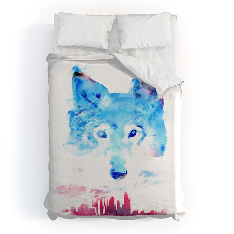 Robert Farkas The Guardian Duvet Cover