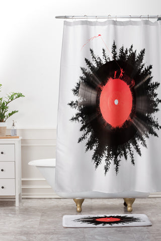 Robert Farkas The Vinyl of my life Shower Curtain And Mat