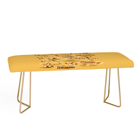 Robert Farkas The Walking Dead Map Bench