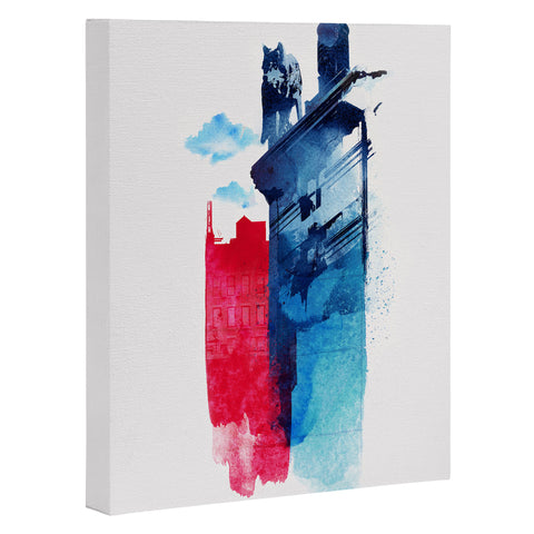 Robert Farkas This Is My Town Art Canvas