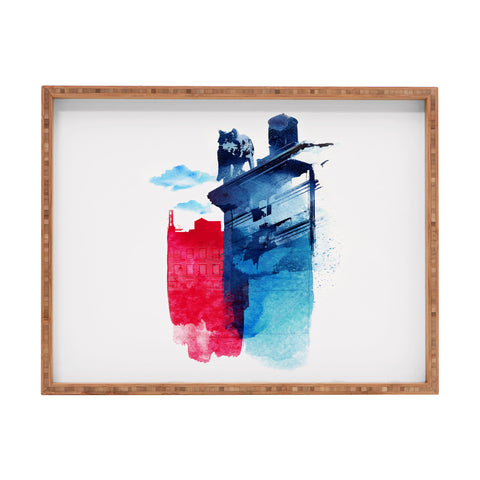 Robert Farkas This Is My Town Rectangular Tray