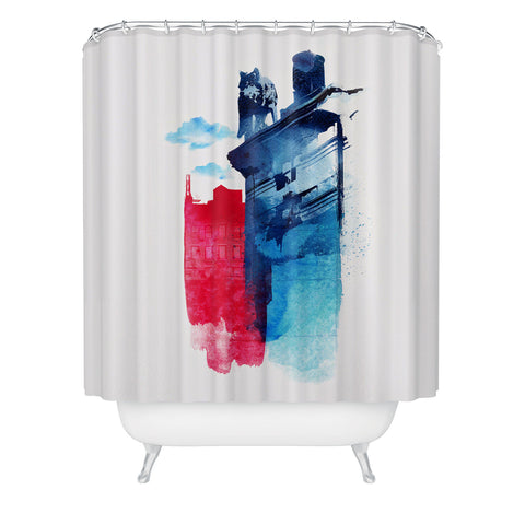 Robert Farkas This Is My Town Shower Curtain