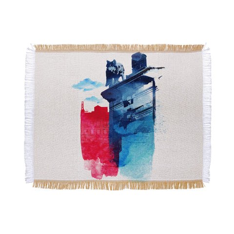 Robert Farkas This Is My Town Throw Blanket