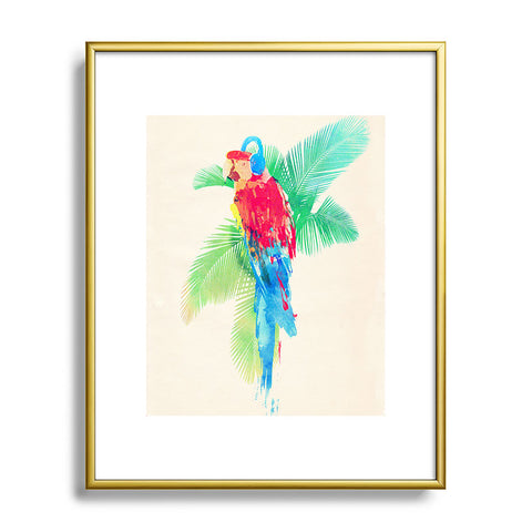 Robert Farkas Tropical Party Metal Framed Art Print