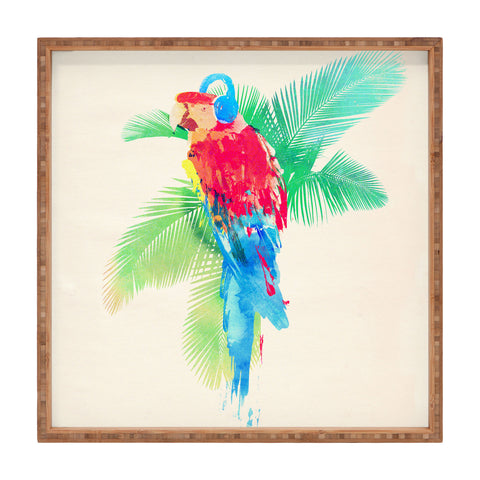 Robert Farkas Tropical Party Square Tray