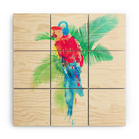 Robert Farkas Tropical Party Wood Wall Mural