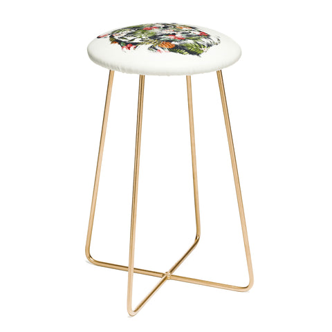 Robert Farkas Tropical tiger Counter Stool