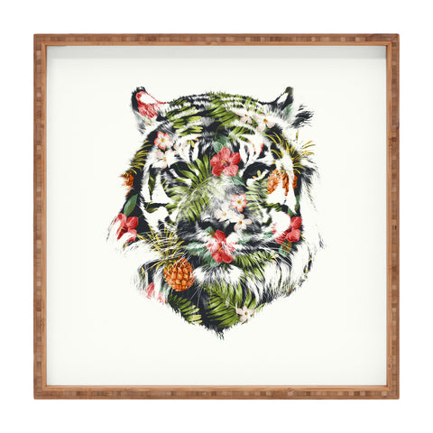 Robert Farkas Tropical tiger Square Tray