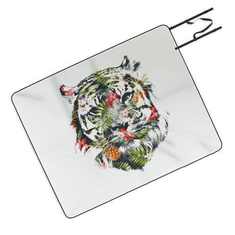 Robert Farkas Tropical tiger Picnic Blanket