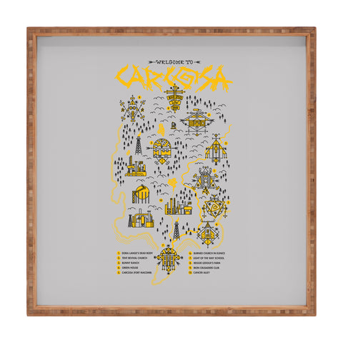 Robert Farkas True detective map Welcome to Carcosa Square Tray