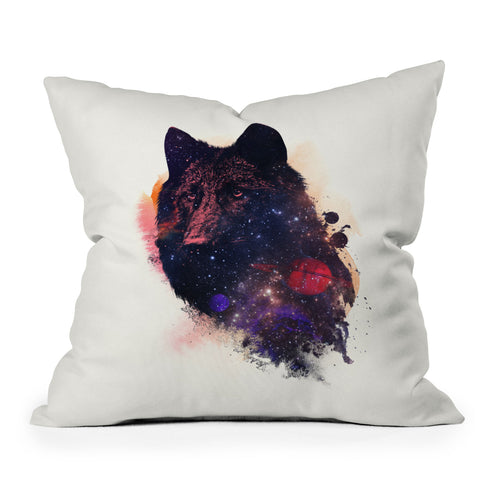 Robert Farkas Universal wolf Throw Pillow