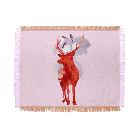 Robert Farkas Useless Deer Throw Blanket