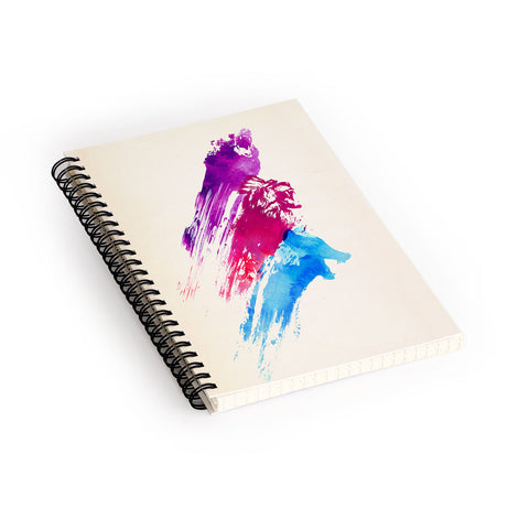 Robert Farkas Wild Colours Spiral Notebook