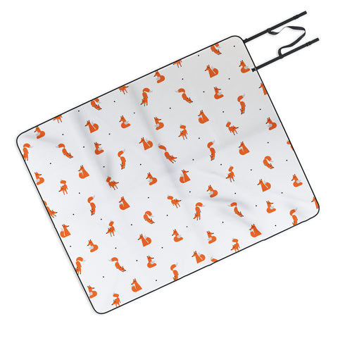 Robert Farkas Winter foxes Picnic Blanket