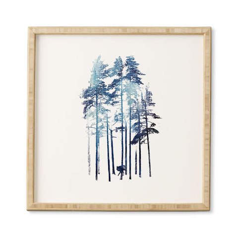 Robert Farkas Winter wolf Framed Wall Art