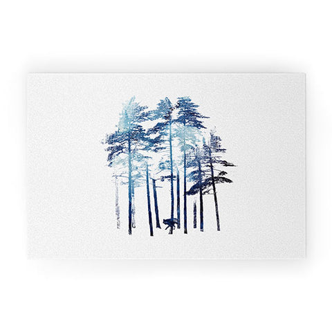 Robert Farkas Winter wolf Welcome Mat