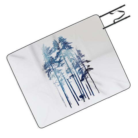 Robert Farkas Winter wolf Picnic Blanket