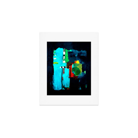 Robin Faye Gates Abstract Blue 1 Art Print