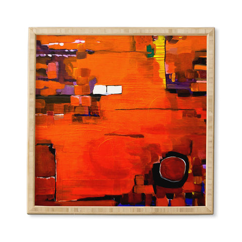Robin Faye Gates Abstract Orange 1 Framed Wall Art