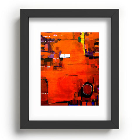Robin Faye Gates Abstract Orange 1 Recessed Framing Rectangle