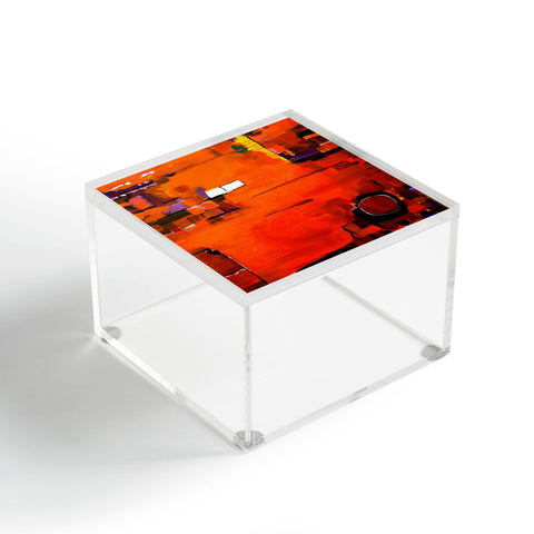 Robin Faye Gates Abstract Orange 1 Acrylic Box