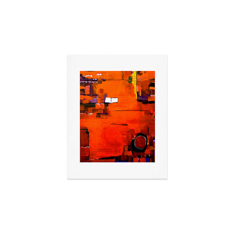 Robin Faye Gates Abstract Orange 1 Art Print