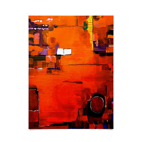 Robin Faye Gates Abstract Orange 1 Poster