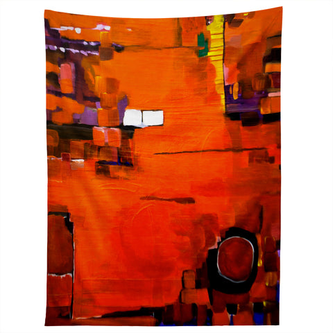 Robin Faye Gates Abstract Orange 1 Tapestry