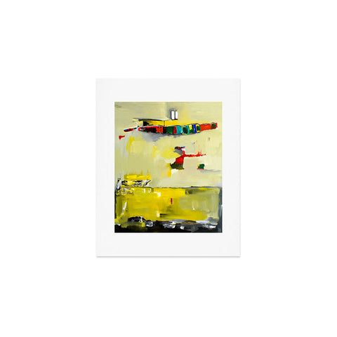 Robin Faye Gates Abstract Yellow Art Print
