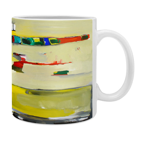 Robin Faye Gates Abstract Yellow Coffee Mug