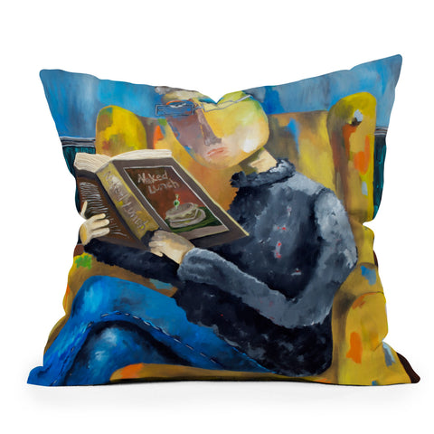 Robin Faye Gates At The End Of The Fork Throw Pillow
