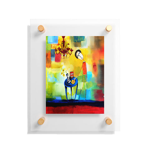 Robin Faye Gates Cheeze It Thank You Floating Acrylic Print