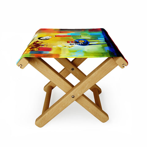 Robin Faye Gates Cheeze It Thank You Folding Stool