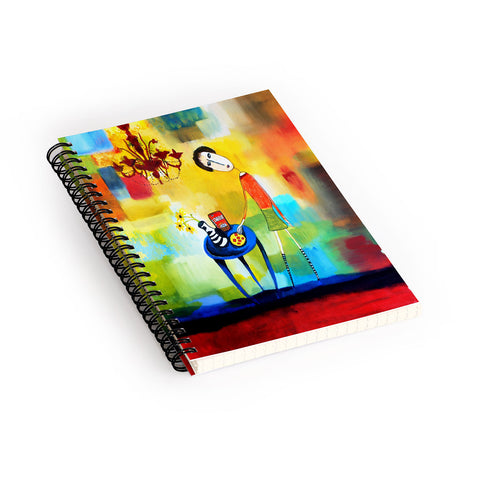 Robin Faye Gates Cheeze It Thank You Spiral Notebook