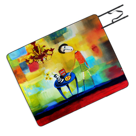 Robin Faye Gates Cheeze It Thank You Picnic Blanket