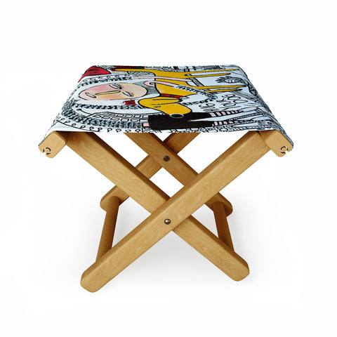 Robin Faye Gates Hug Your Dog Folding Stool