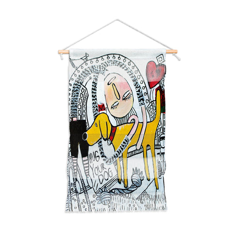 Robin Faye Gates Hug Your Dog Wall Hanging Portrait
